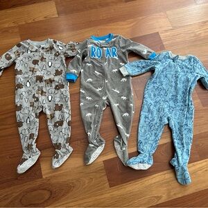 Carter’s Micro Fleece Zipper Footie Pajamas 18 months